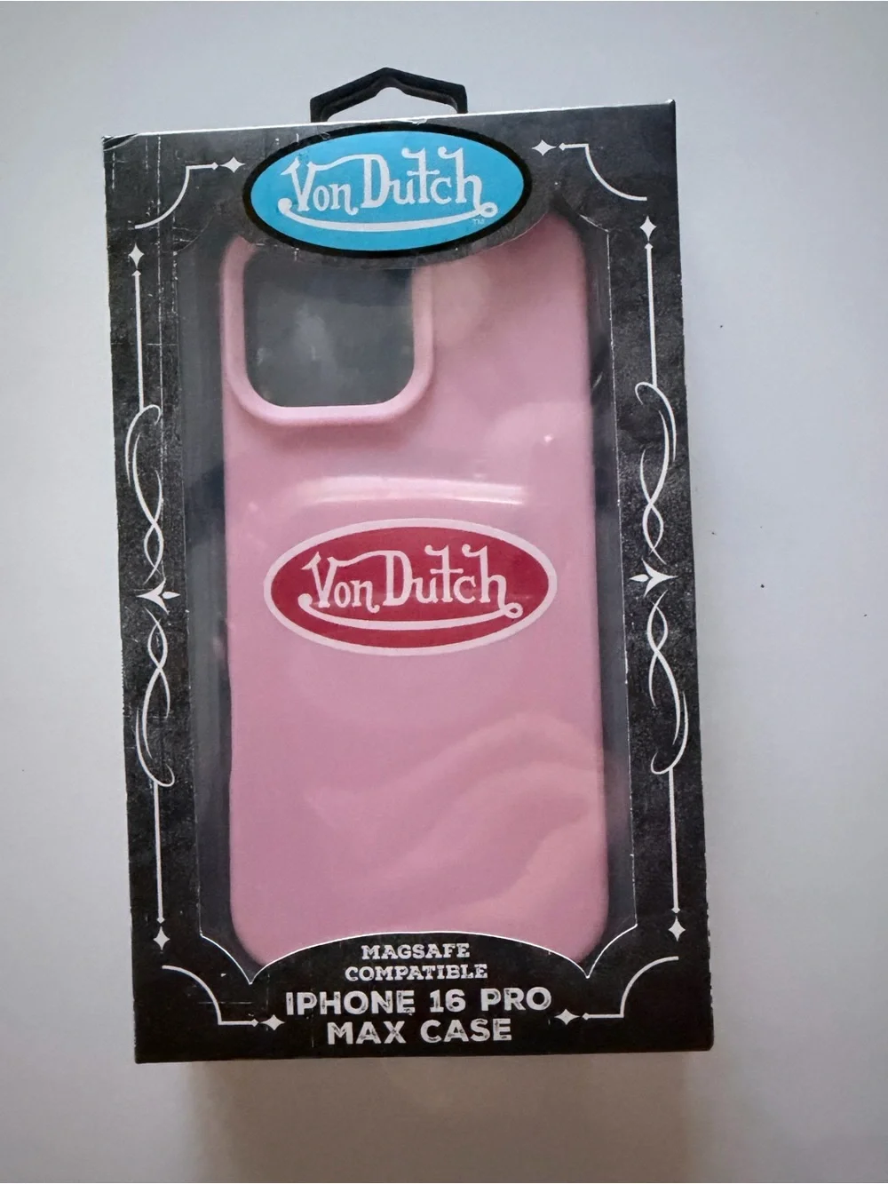 Von Dutch Pink MagSafe Compatible Case for iPhone 16 Pro Max – New